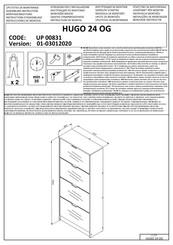 Forma Ideale HUGO 24 OG UP 00831 Instructions D'assemblage