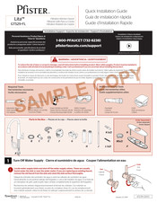 Pfister Lita GT529-FL Guide D'installation Rapide