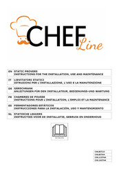 ChefLine CHL16IT64 Instructions Pour L'installation, L'emploi Et La Maintenance