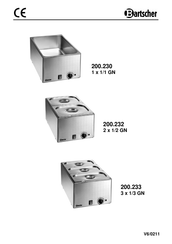 Bartscher 200.233 Mode D'emploi