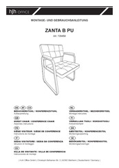 hjh OFFICE ZANTA B PU 729459 Instructions De Montage Et D'utilisation