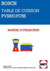 Bosch PVS831FC5E Notice D'utilisation