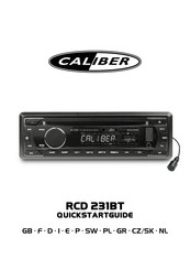 Caliber RCD 231BT Guide De Démarrage Rapide