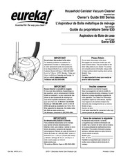 Eureka 930 Serie Guide Du Propriétaire