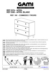 Gami APRIL BLANC G80 160 Instructions De Montage