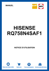 Hisense RQ758N4SAF1 Notice D'utilisation