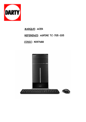 Acer Aspire TC-705-035 Manuel D'utilisation