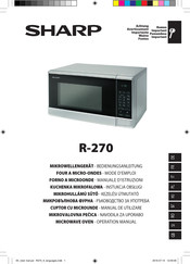 Sharp R-270S Mode D'emploi