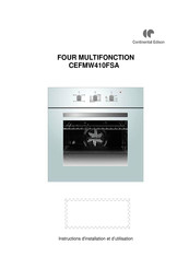 CONTINENTAL EDISON CEFMW410FSA Instructions D'installation Et D'utilisation