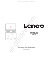 LENCO DVP-933 Manuel Utilisateur