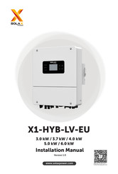 SolaX Power X1-HYB-LV-EU 5.0 kW Manuel D'installation