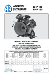 Annovi Reverberi BHP 150 Notice D'utilisation Et Installation