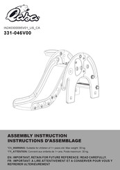 Qaba 331-046V00 Instructions D'assemblage