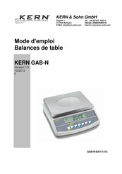 KERN GAB 30K0.2N Mode D'emploi