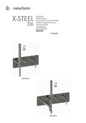 newform X-STEEL 316 69679EX Instructions De Montage