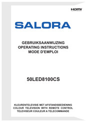 Salora 50LED8100CS Mode D'emploi