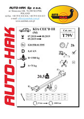 AUTO-HAK T79V Instructions De Montage