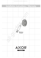 Hansgrohe AXOR Montreux 163201 Serie Instructions D'installation