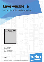 Beko DDT38530BX Mode D'emploi Et D'entretien