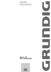 Grundig Tharus 110 PW 110-9410 TOP Mode D'emploi