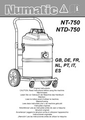 Numatic NT-750 Mode D'emploi