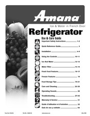 Amana AFI2538AEQ Guide D'utilisation Et D'entretien