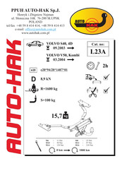 AUTO-HAK L23A Instructions De Montage