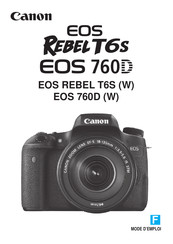 Canon EOS REBEL T6S Mode D'emploi