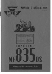 MASSEY FERGUSON MF 835 DS Manuel D'instructions