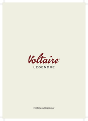 VOLTAIRE LEGENDRE Notice Utilisateur