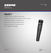 Shure SM57-X2U Mode D'emploi