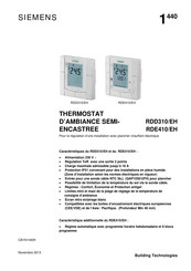 Siemens RDD310/EH Mode D'emploi