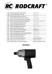 RODCRAFT RC2403Xi Notice D'utilisation/Indications De Sécurité