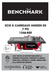 Benchmark 1346-800 Mode D'emploi