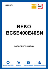 Beko BCSE400E40SN Manuel D'utilisation