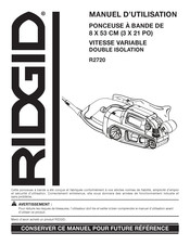 RIDGID R2720 Manuel D'utilisation