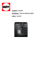 Falcon TOLS 90 DFGY/EU GRIS Instructions D'utilisation Et D'installation