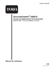 Toro Groundmaster 3500-D Manuel De L'utilisateur