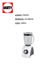 Philips Essence HR 2084/30 Mode D'emploi