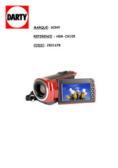 Sony Handycam HDR-CX105 Guide Pratique