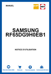 Samsung RF65DG9H0EB1 Manuel D'utilisation