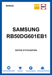 Samsung RB50DG601EB1 Manuel D'utilisation