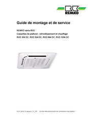 REMKO 1623836 Guide De Montage Et De Service