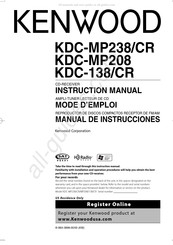 Kenwood KDC-138 Mode D'emploi