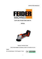 FEIDER Machines FMT20V Instructions Originales