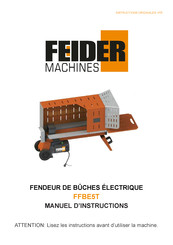 FEIDER Machines FFBE5T Manuel D'instructions