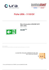 Ura 111 013V Mode D'emploi