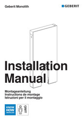 Geberit 2799440 Instructions De Montage