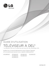 LG 40UB8000.ACC Guide D'utilisation