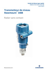 Emerson Rosemount 3408 Guide De Démarrage Rapide